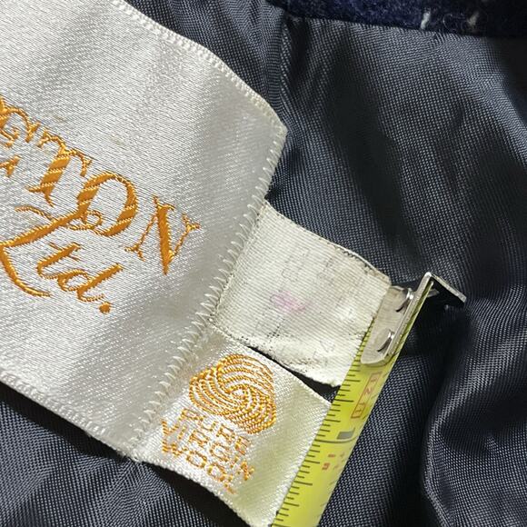 Pendleton Blazer Women 14 Black Watch Vintage Virgin Wool Green Plaid 70s Preppy - Picture 11 of 16